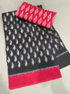  MG113-01 Plain Linen Digital Printed Non Catalog Sarees Manufacturers